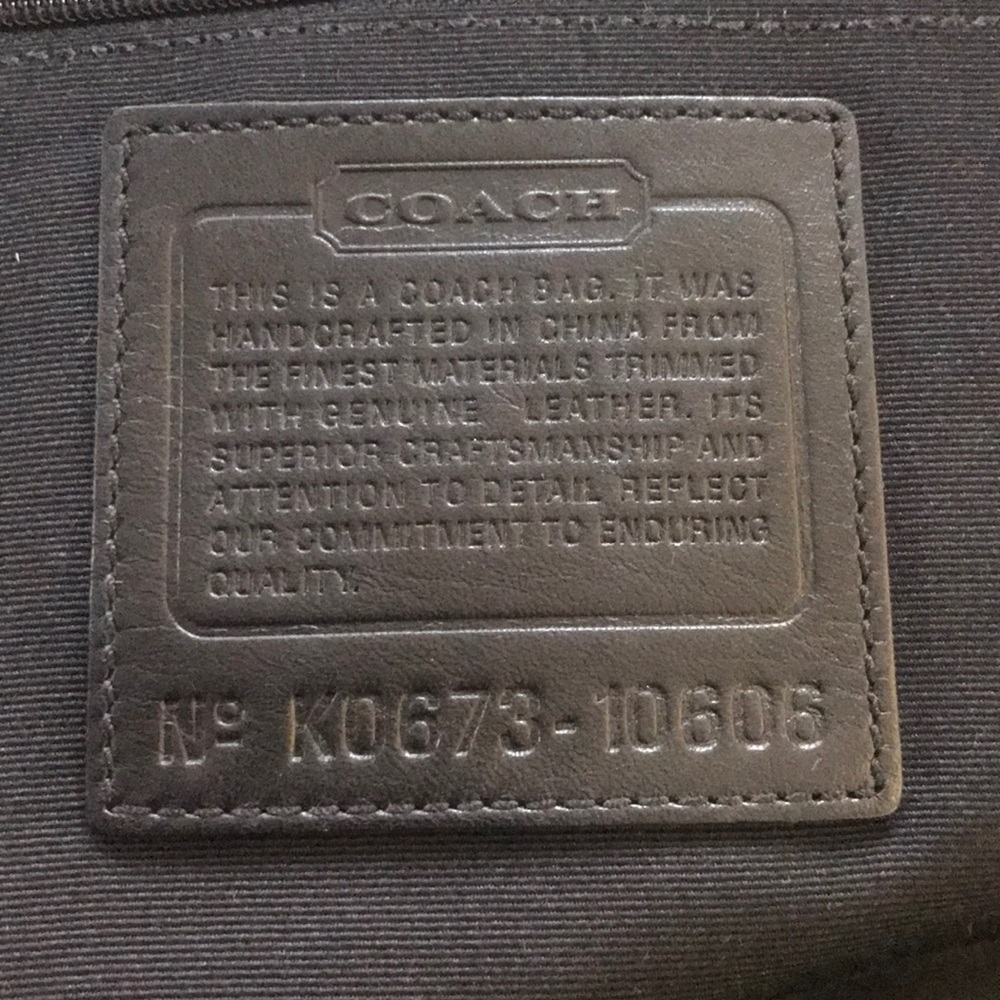 Coach black signature carryall - Picture 5 of 5